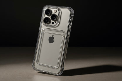 Funda Transparente con Porta Tarjetas para iPhone