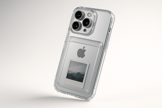 Funda Transparente con Porta Tarjetas para iPhone