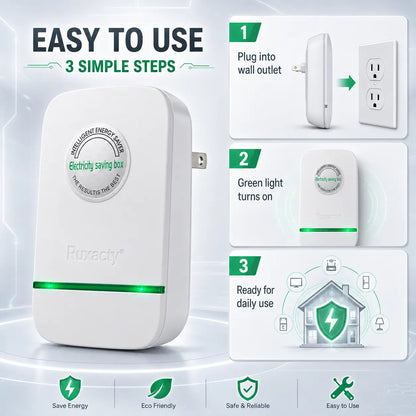 Compact Plug-In Power Box with US Plug, Built-In Indicator Light, Portable Indoor Plug-In Device for Home, Office, Dorm, Bedroom, and Travel Use