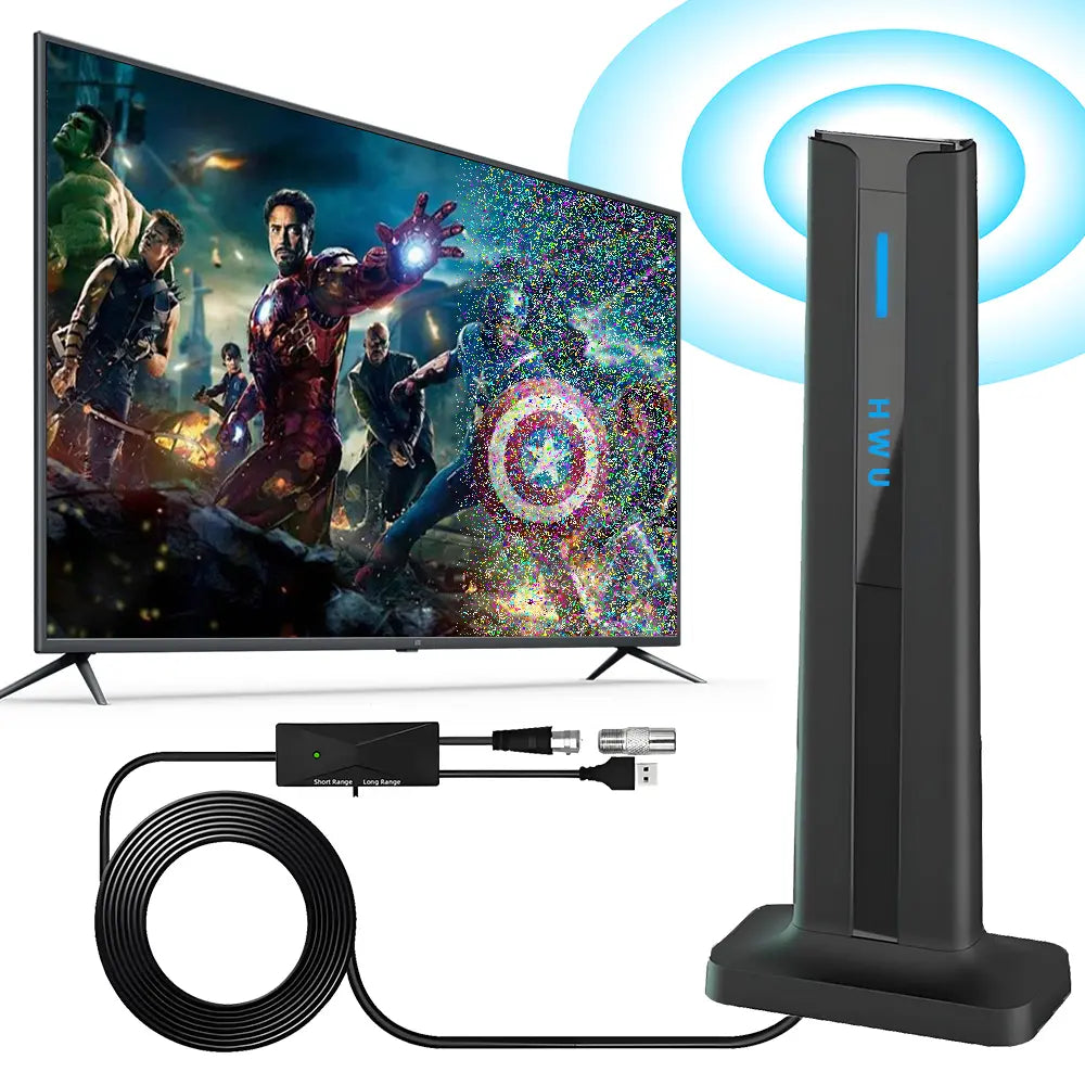 TV Antenna Indoor/Outdoor Long-Range HD Signal Amplifier Newly Upgraded for Stable Signal Reception Channels Suitable for Urban, Rural, RV, and Other Scenarios HD Digital TV Antenna Tiktokshopspringglowup