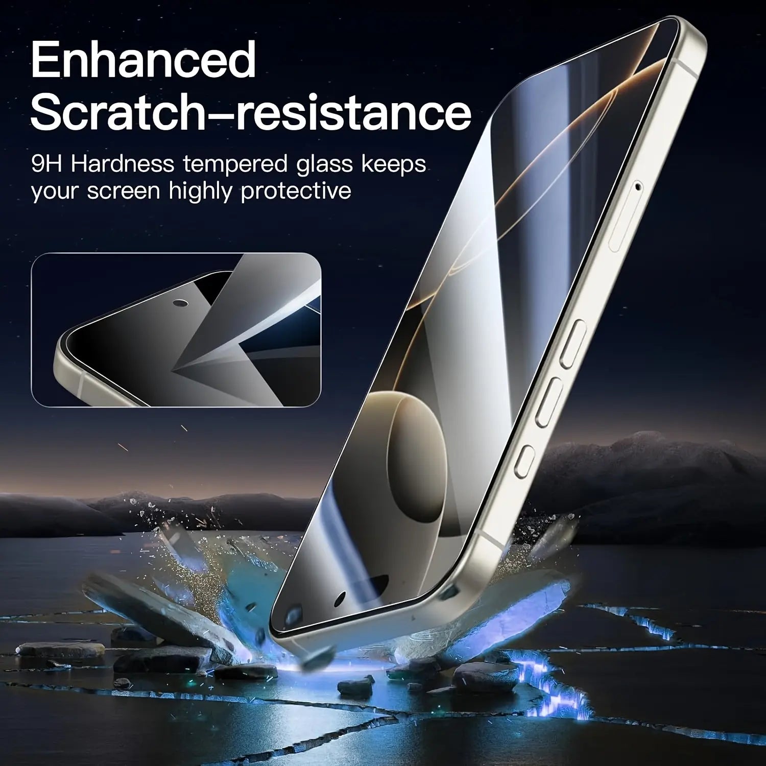 2-5 Packs Full Cover Privacy Tempered Glass Screen Protector for Iphone 17 Pro Max/16 Pro Max/17/15 Pro/17 Air/16/15/14/13/12/11/16E/Plus/Mini/X/Xr/Xs Max/7/8/Se 9H+ Hardness Ultra HD Anti-Scratch Protection, Dynamic Island Compatible Accessories