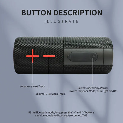 CYBORIS S11 Plus/S11 2 in 1 Bluetooth Speaker 40W/20W High Volume Stereo IPX6 Waterproof 24 Hours Play Time Bluetooth V5.3 Connectable for Smartphones & More Bluetooth Speaker Subwoofers Audio Magnetic Summervibes