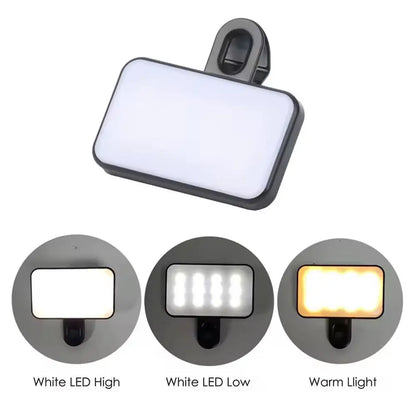 Luz LED De Clip Para Móvil Y Portátil – Iluminación Pro
