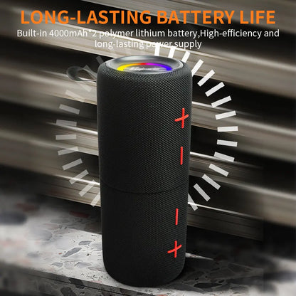 CYBORIS S11 Plus/S11 2 in 1 Bluetooth Speaker 40W/20W High Volume Stereo IPX6 Waterproof 24 Hours Play Time Bluetooth V5.3 Connectable for Smartphones & More Bluetooth Speaker Subwoofers Audio Magnetic Summervibes