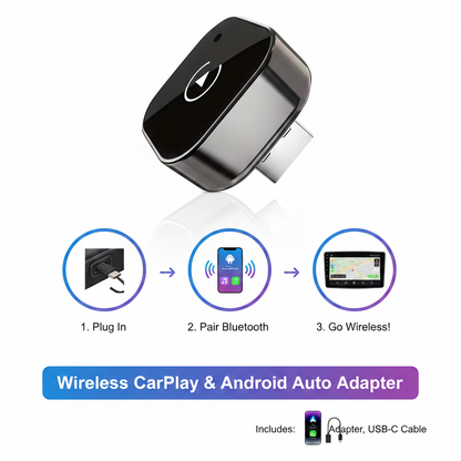Adaptador Inalámbrico CarPlay y Android Auto Plug & Play
