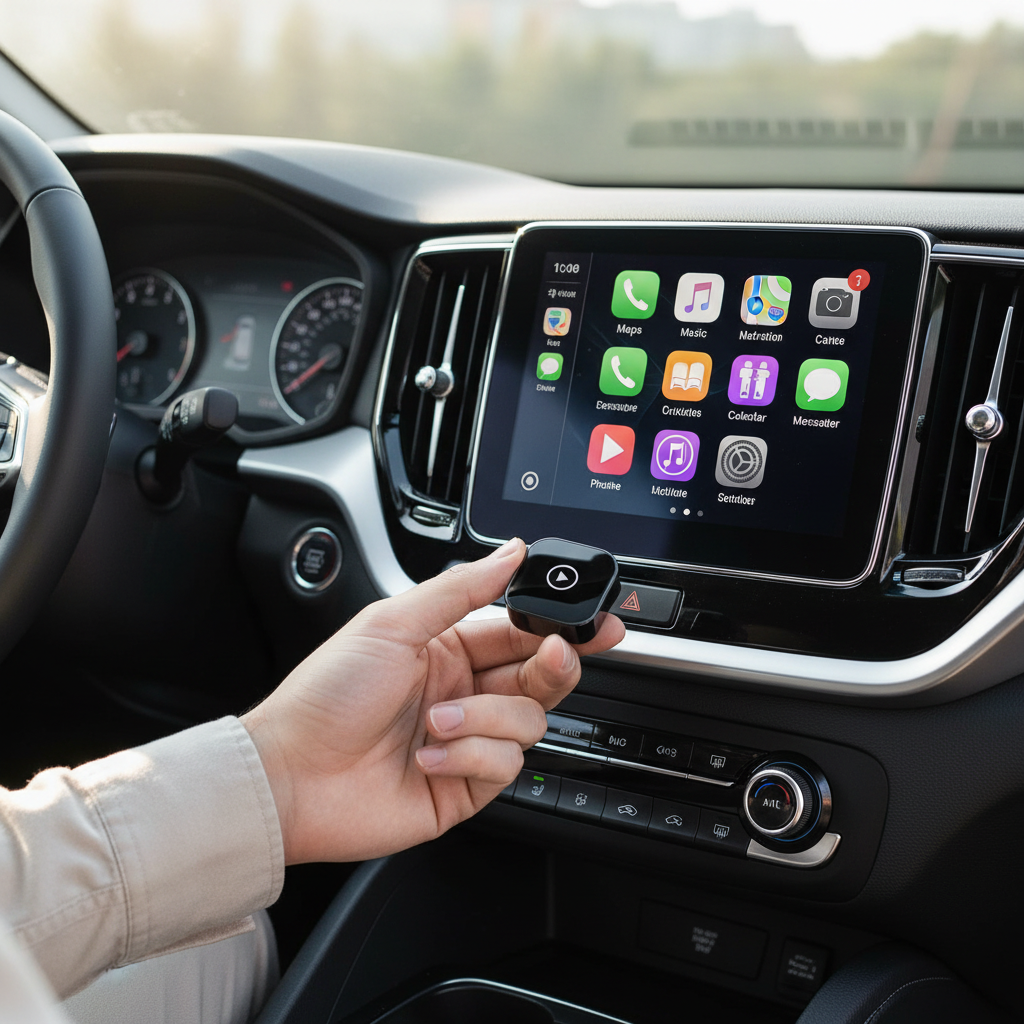 Adaptador Inalámbrico CarPlay y Android Auto Plug & Play